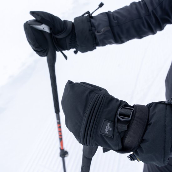 Mitaines d'hiver imperméables NOMAD® Premium L | Noir | Messieurs et dames | Mitaines de snowboard / ski / Sports d'hiver | Écran tactile