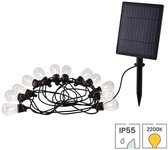 Lybardo - Solar Tuinverlichting - Lichtsnoer 8m - 12 Led Lampjes - Extra Warmwit - Op Zonne Energie - Dag-nacht Sensor