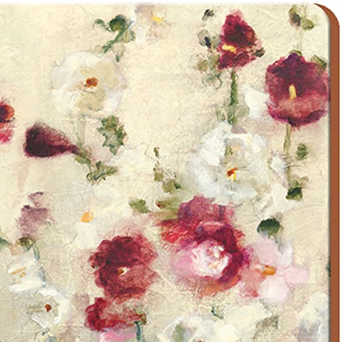 My Ninki ® Set van 6 Luxe Bloemmotief Onderzetters met Kurk Bescherming voor Tafeloppervlakken