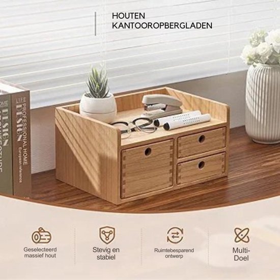 Sidetable met lades - Houten Meubel Outlet