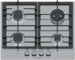 Bosch Serie 6 - Inbouw Gaskookplaat - 4-Pits - Roestvrij Staal