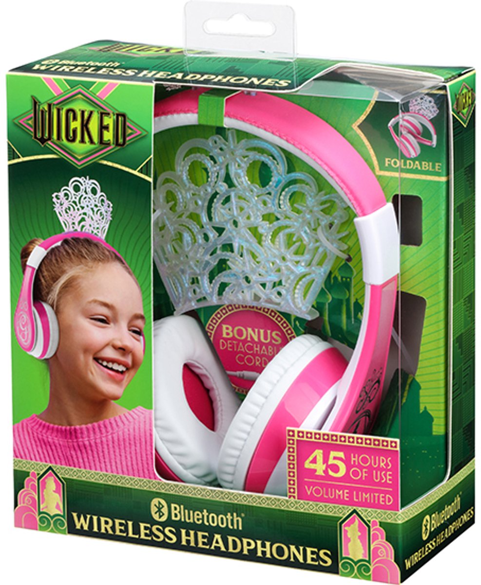 Wicked - draadloze kinderkoptelefoon - met tiara - met volumebegrenzing - lange speeltijd — afbeelding 4