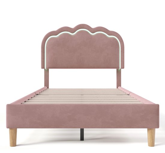 Gestoffeerd Volwassenenbed 180x200cm Met 4 Lades - Linnenstof - Met Verstelbaar Hoofdeinde En Lattenbodem Grijs