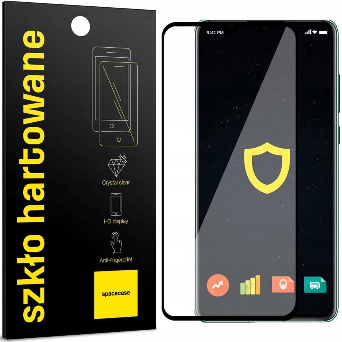Spacecase 5D Gehard Glas Voor Huawei P30 Beschermend Transparant