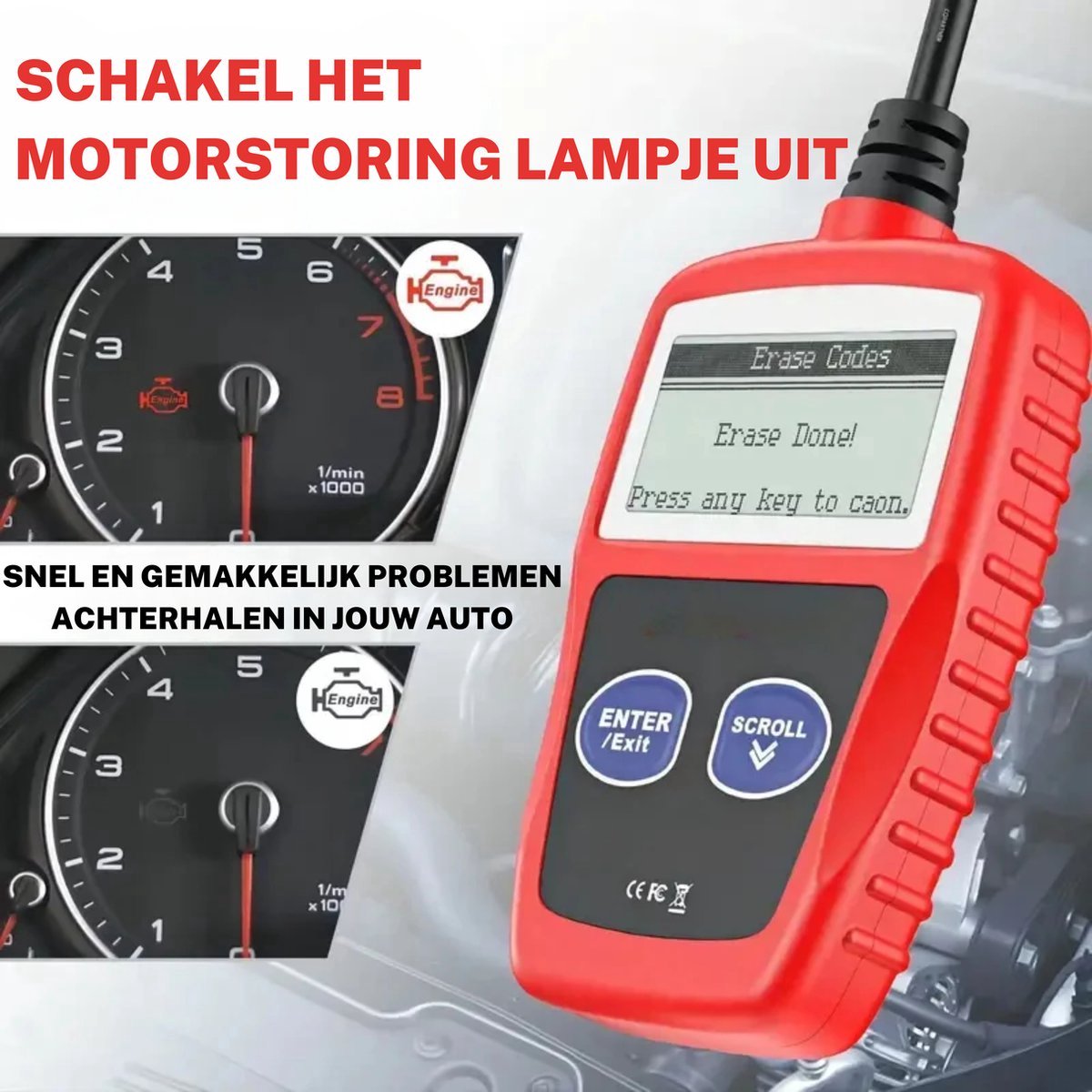Jumalu OBD2 Scanner - Auto Uitlezen & Storing Verwijderen thumbnail 2