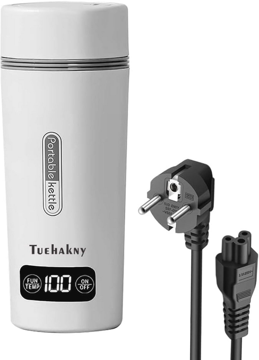 Draagbare Elektrische Waterkoker met LCD-Display en Instelbare Temperaturen - 350 ml, Ideaal voor Reisgebruik