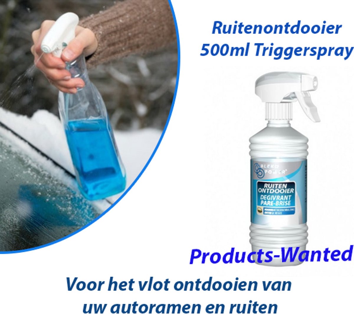 5-Flessen Ruitenontdooier Triggerspray 500ml