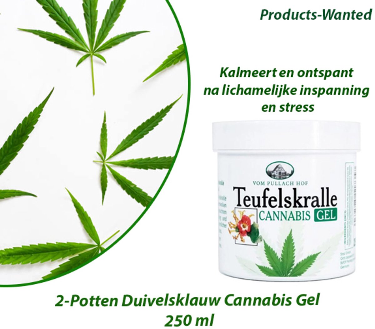 3-Potten Duivelsklauw Cannabis Gel 250 ml