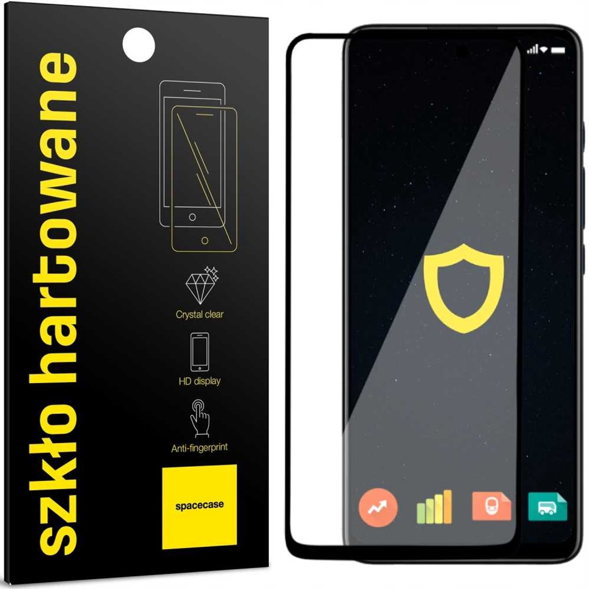 Spacecase 5D Gehard Glas Voor Motorola G60S Schermbescherming