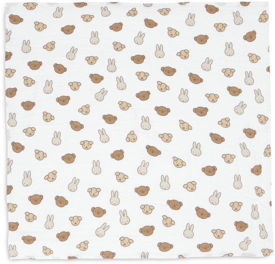 Jollein - Hydrofiele - Doeken - Miffy and Friends - 70x70 cm van Jollein — afbeelding 4