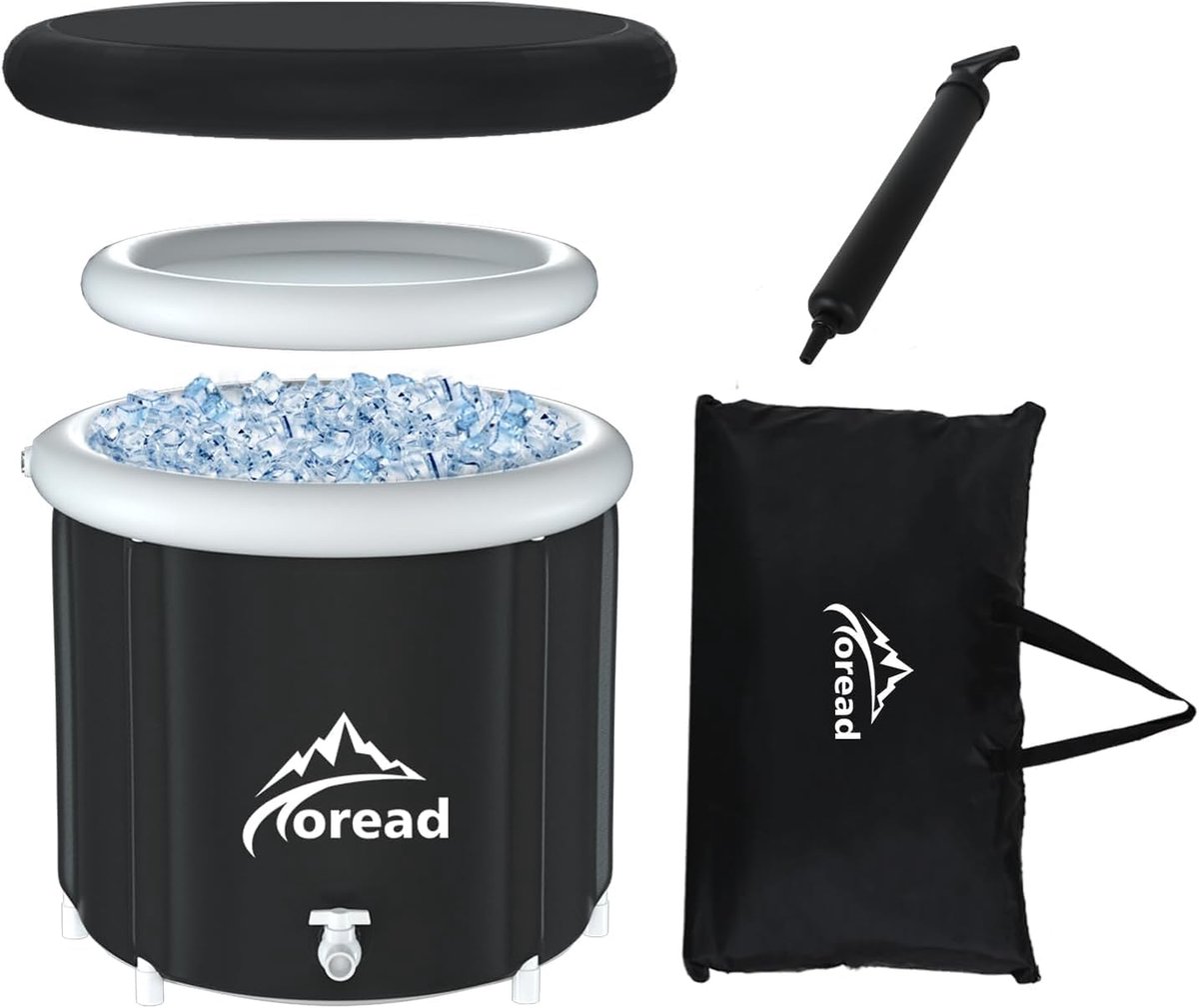 Draagbaar Opvouwbaar IJsbad - XL 85 cm voor Koudetherapie en Spierregeneratie - Inclusief Draagtas