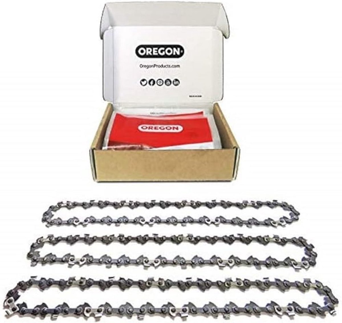 Kettingset voor 3-inch kettingzagen - lage rebound en trillingsarm, 40 cm montagestang