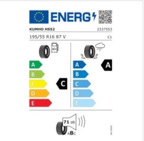 Kumho Ecsta HS52 195/55 R16 87V