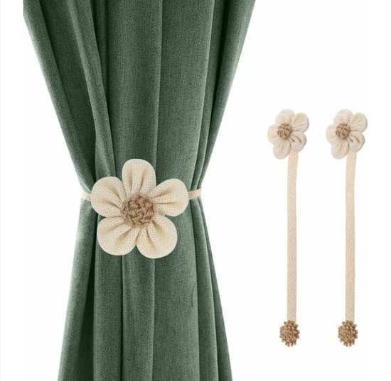 Gordijnterugloopsers, Gordijnen Vastgebonden Touw, Gordijnbinders, 2 Stuks/set Magnetische Gordijn Tieback Gesp Strap Holdbacks Magneet Clip for Gordijnroede Tie Backs Hangende Riemen Touw Accessoires