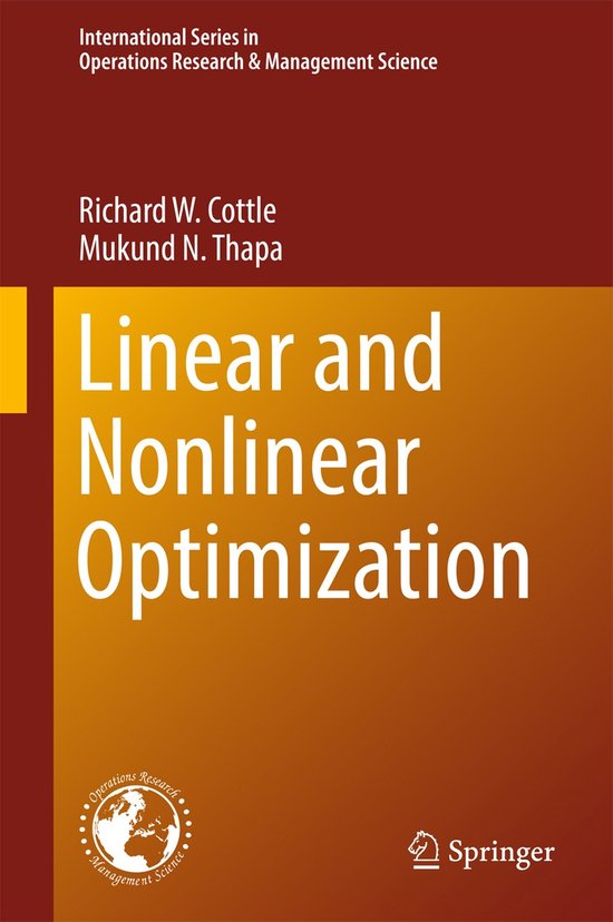 Linear and Nonlinear Optimization - cover