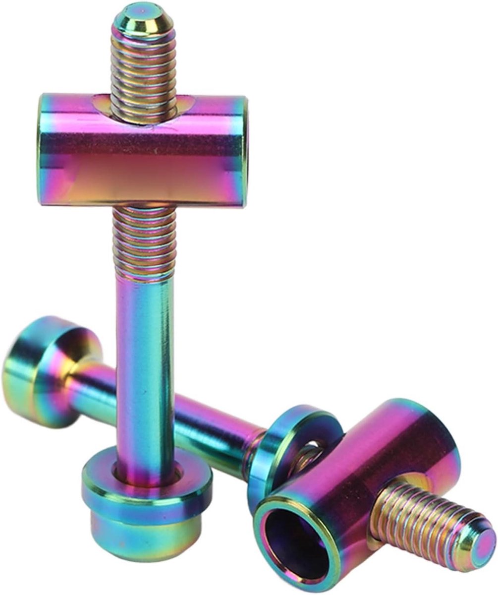 2 Stuks RISK M5 x 40mm Zadelpen Schroeven - DIY fietsonderdelen vervanging (Kleurrijk)