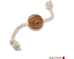Wolters - hondenspeelgoed - kauwspeelgoed – natuurrubber en katoen – kauwspeeltje - apporteerbal – gebitsverzorging - 40cm