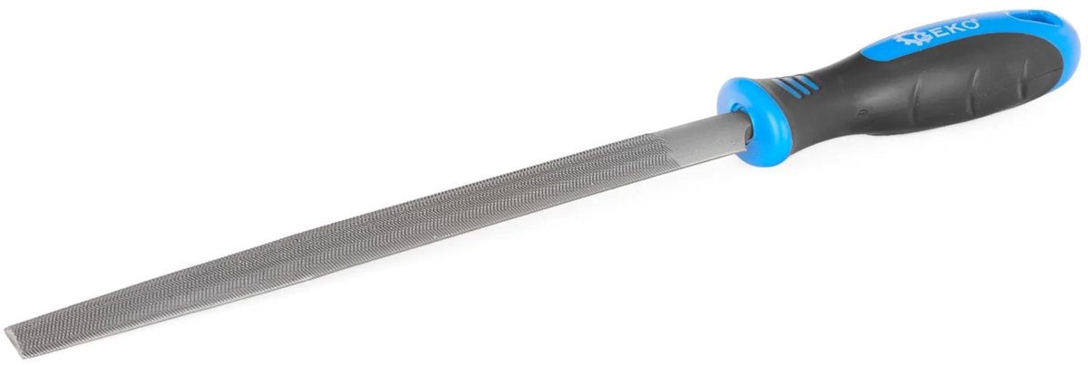 GEKO Half-ronde vijl - Metaalbewerking - 200 mm - Ergonomische greep - Duurzaam carbonstaal