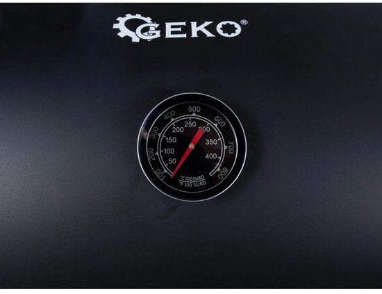 GEKO Barbecue met Thermometer - Vatenmodel - Opvouwbare Planken - Zwart - 71x45 cm Grillrooster van GEKO — afbeelding 3