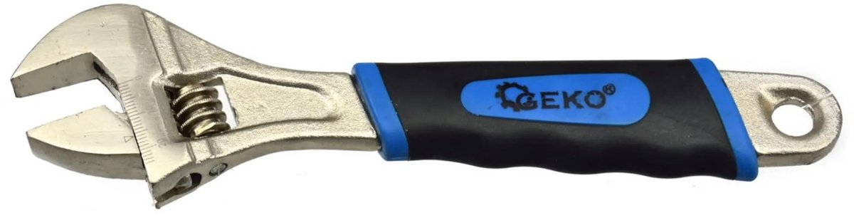 GEKO Verstelbare moersleutel - 0-24 mm - ergonomische grip - roestbestendig - 22° offset