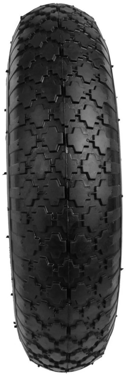 GEKO Rubberwiel - 100 kg draagkracht - Rode velg - Voor kruiwagens en karren — afbeelding 4