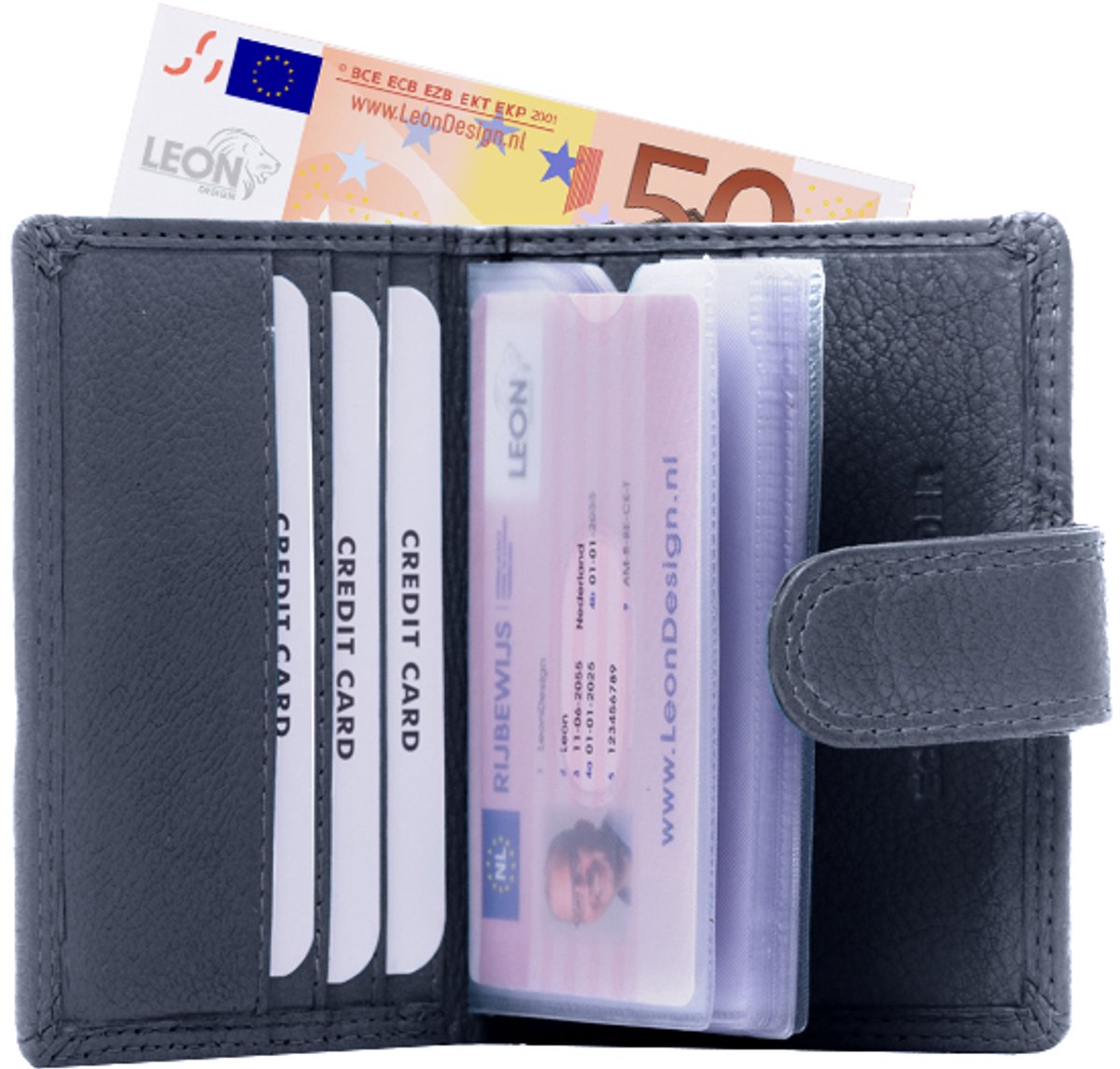 Pasjeshouder - Pasjeshouder uitschuifbaar - Pasjeshouder mannen - Pasjeshouder vrouwen - Creditcardhouder heren - Creditcardhouder dames - Pasjeshouder mannen met portemonnee - Pasjeshouder vrouwen portemonee - Pasjeshouder portemonnee - Leer
