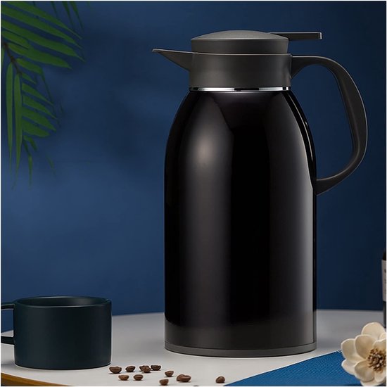 1l 304 Roestvrijstalen Geïsoleerde Thermische Koffiekaraf Draagbare Vacuümwatert