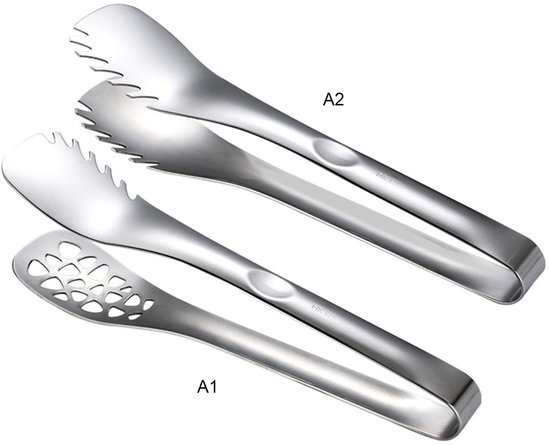 Buffet Tang, 2-pack Rvs Buffet Party Catering Serveren Tang Verdikking Eten Serveren Tang Salade Tang Cake Tang Brood Tang Keuken Ton