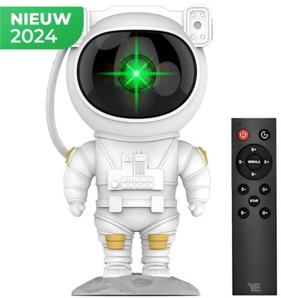Sterrenprojector - Astronaut Ontwerp - 360° Verstelbaar - Timerfunctie - LED Verlichting - Afstandsbediening
