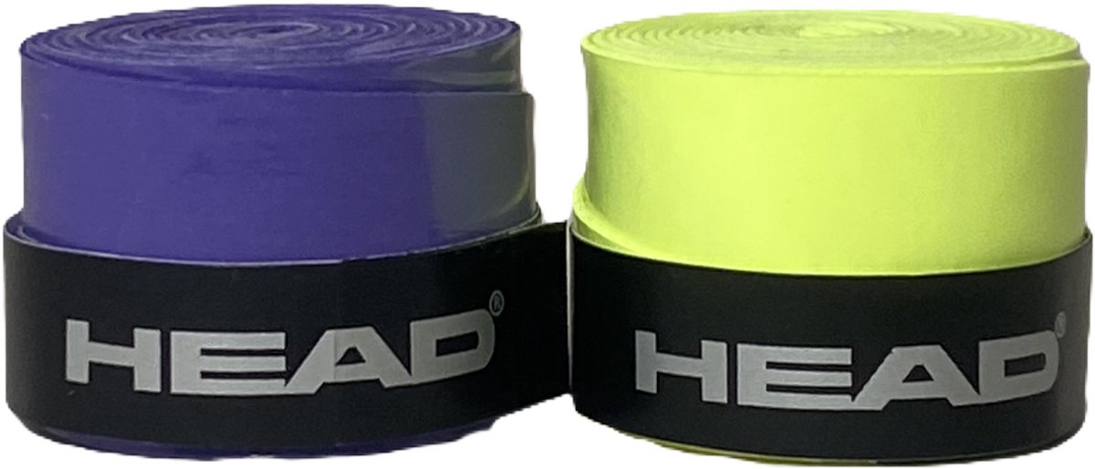 Head Tennisgrip Overgrip Antislip Zweet absorberend Tennis Padel Badminton Squash Tennisgrips Soft Zacht Grip Tennis Tennis Grip Tennis Grip & Tennis Grip Tennis Grip Paars