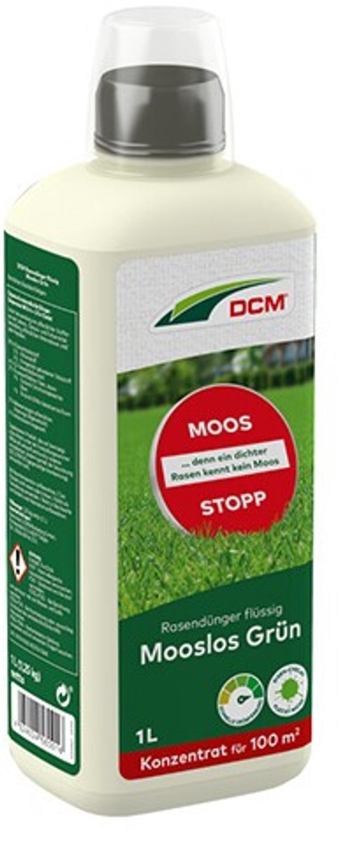 CUXIN DCM | Gazonmeststof mosvrij groen | 1L voor 100m²