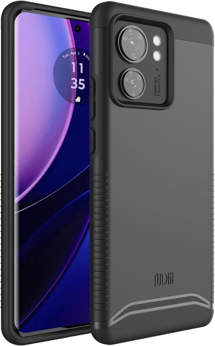 TUDIA Merge voor Motorola Edge 2023 / Moto Edge 40 5G Zwart