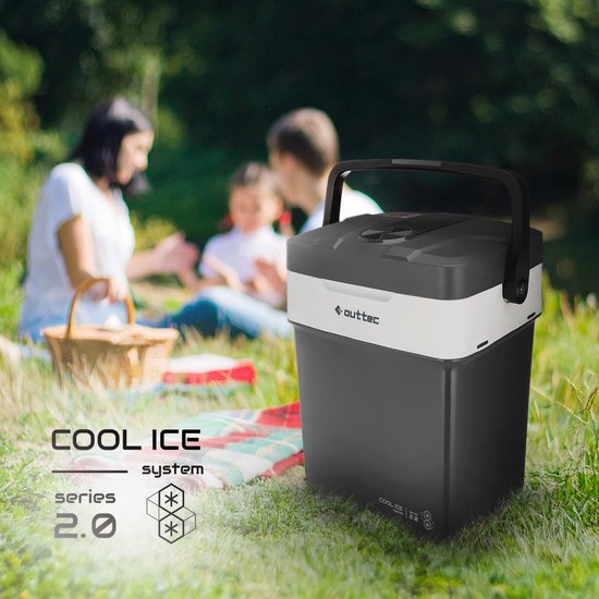 Outtec® Campingkoelkast, Minikoelkast - 32L inhoud - Kleine Drankenkoelkast, Minibar, Draagbare Koelbox voor Kamperen, Kantoor, Tuin, Picknick, Outdoor van Outtec — afbeelding 5