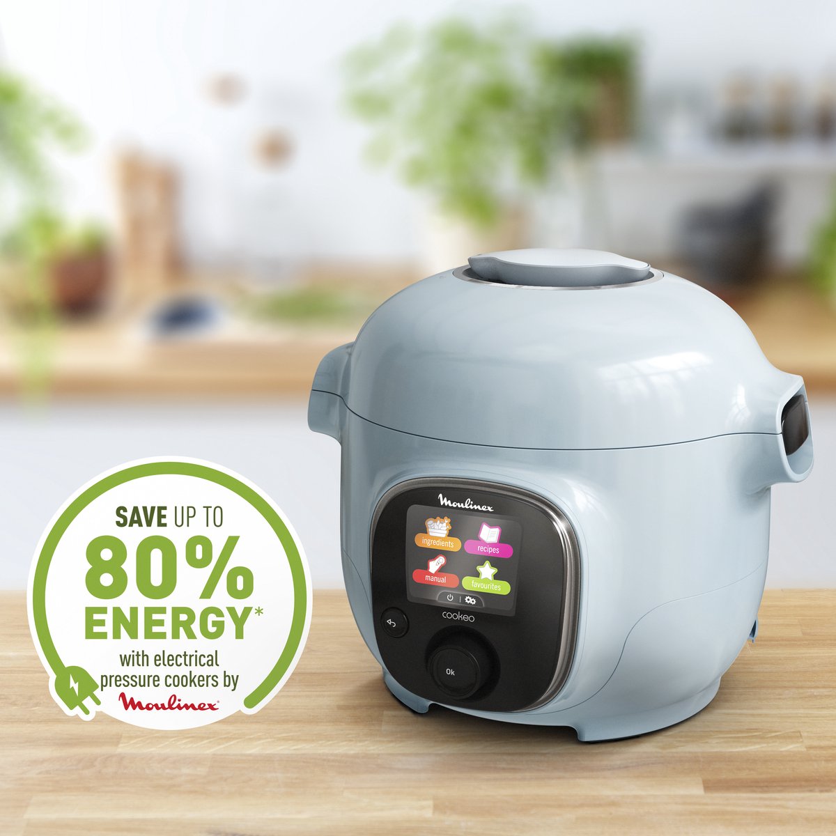 Afbeelding 3 van Moulinex Cookeo Mini CE880410 - Multicooker - 6 programma's - 150 recepten - 3L - Lichtblauw