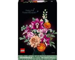 foto van LEGO Botanicals Roze boeket - Bloemen Decoratie - 10342