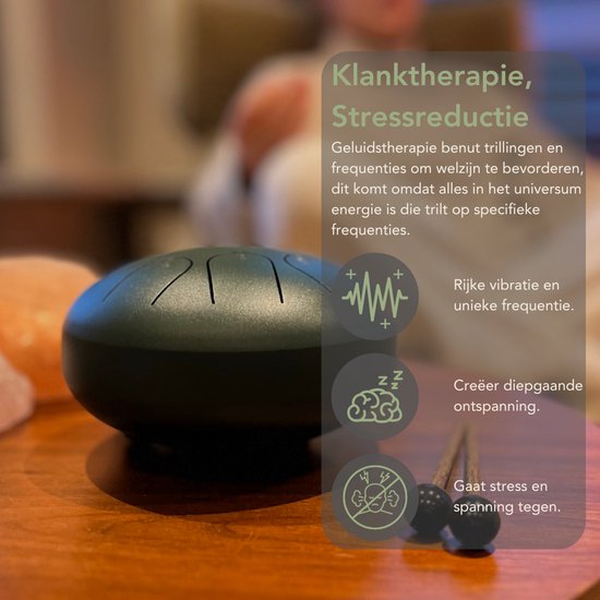 Orakl ® - Tongue Drum Echo Zonbrons - Inclusief lesboek - Handpan ø 16 cm - Tongue Drum - Handpan Drum - Steel Tongue Drum - Klankschaal - Geluidstherapie van Orakl — afbeelding 5