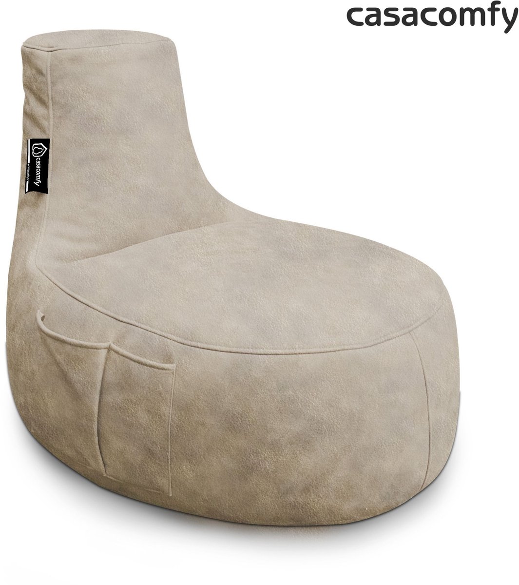 Casacomfy ModiLounge - Zitzak - Volwassenen - Latte - Lederlook - Zachtestof