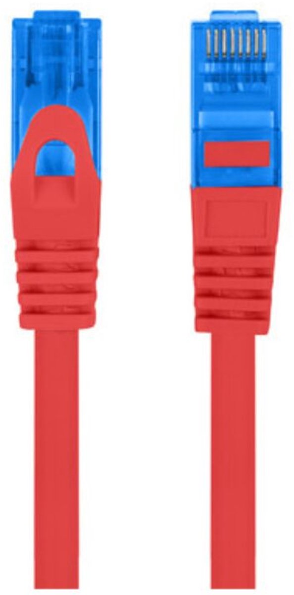 Stevige FTP-netwerkkabel categorie 6 Lanberg PCF6A-10CC-0100-R Rood 1 m