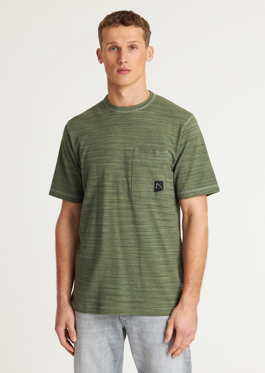 CHASIN' Shirt Heren - Regular T-Shirt Afdrukken - Morrow - Groen