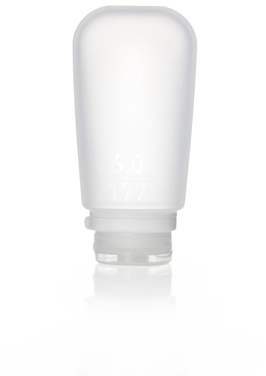 Human Gear - GoToob+ - reisflesje - flacon - herbruikbaar - lichtgewicht - XL - 177ML - Clear