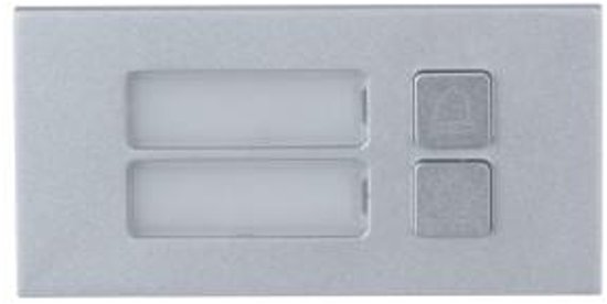 Two-button oproepknopmodule zilver Dahua Technology 100x50x30 mm, 1 stuk