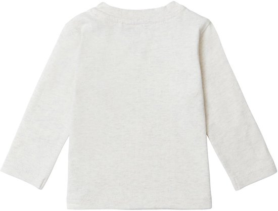 Crème longsleeve shirt achterkant.