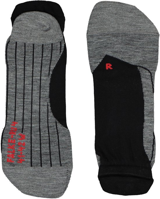 FALKE RU4 Invisible Hardloopsokken anti blaren, gemiddelde padding katoen sportsokken dames zwart - Maat 39-40