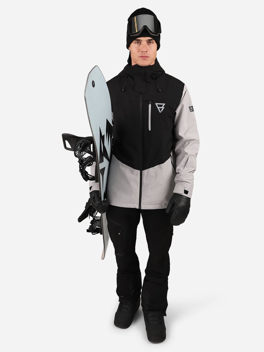 Brunotti Kense Heren Wintersport Ski Jas Grijs