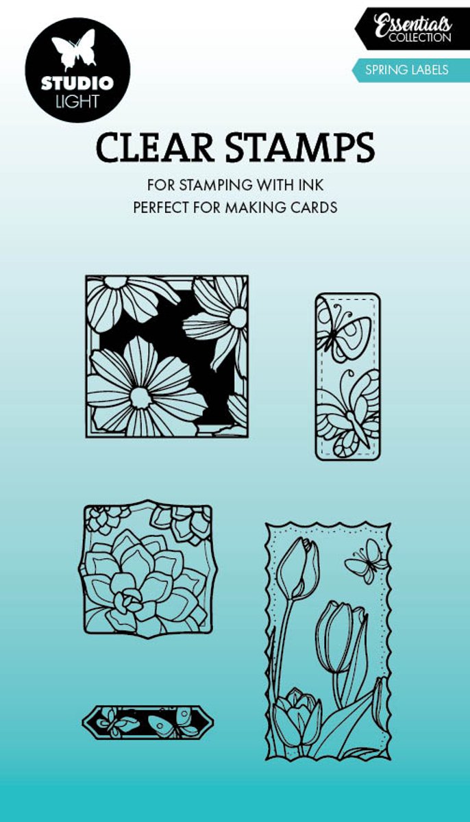 Clear stamps Spring labels- Essentials nr. 811