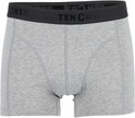 Lichtgrijze shorty met een logo-elastische band.