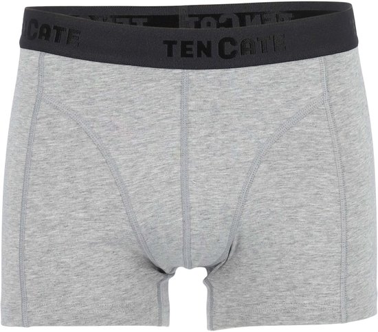 Lichtgrijze shorty met een logo-elastische band.