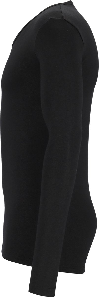Ten Cate thermo t-shirt lange mouwen v-hals zwart voor Heren | Maat L — afbeelding 3