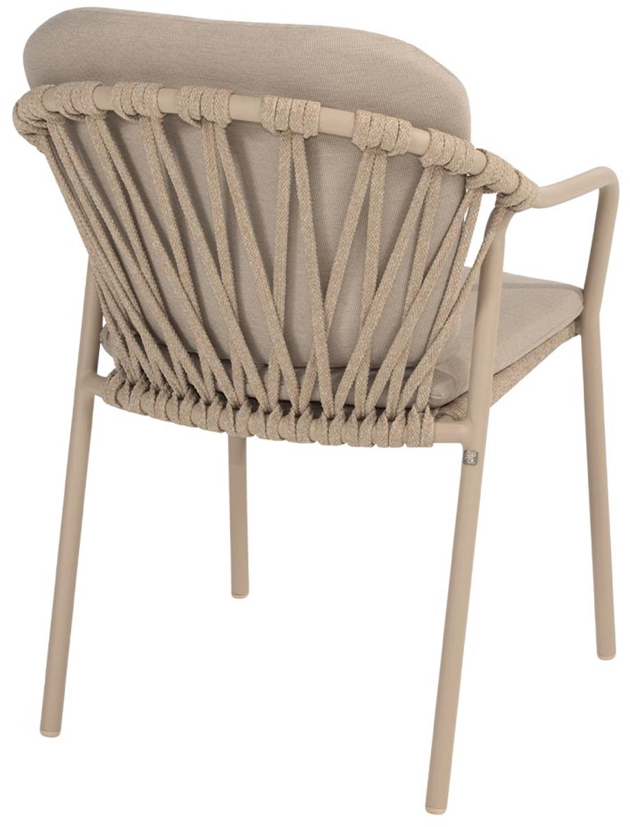 Taste by 4 Seasons Manitoba chaise de jardin empilable - latte