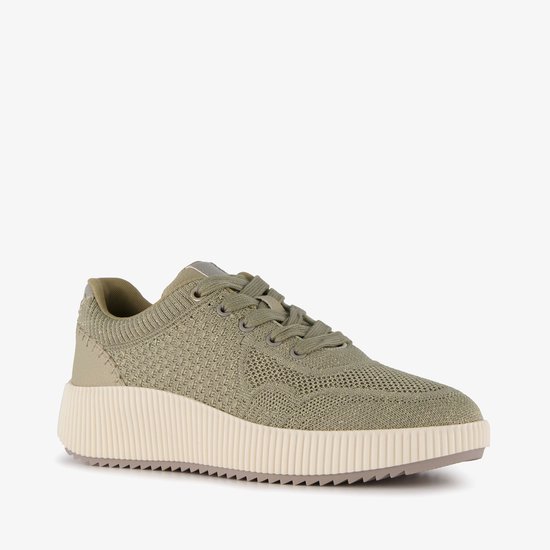 Baskets femme Blue Box vert olive - Taille 42 - Semelle amovible